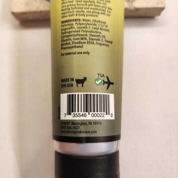 SEALED Dionis Eucalyptus Hand & Body Goat Milk Cream - 3.3oz - Picture 5 of 7